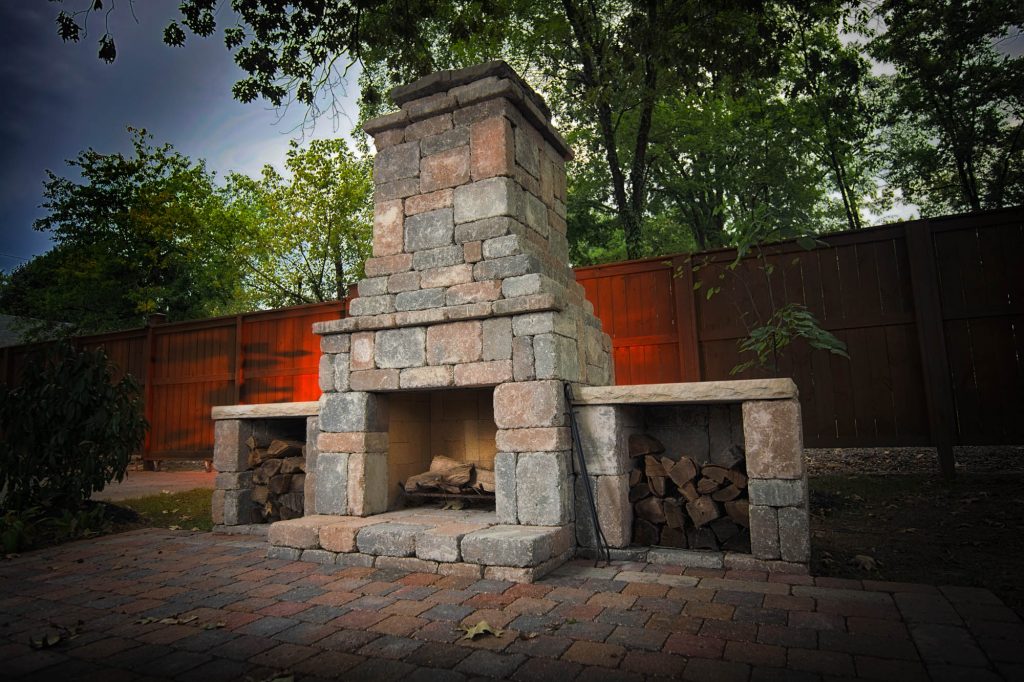 Romanstone now offers our outdoor Fremont fireplace kit for truly easy glue together construction. No mortar needed. Just follow our simple instructions.