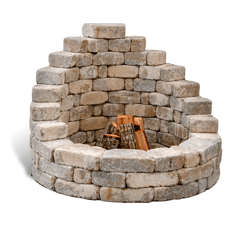 My Upsacle Fire Pit Is An Instant, Stacked Stone Fire Pit Kit