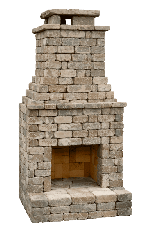 DIY Outdoor Fireplace Kit "Princeton" is upscale luxury you can afford.
