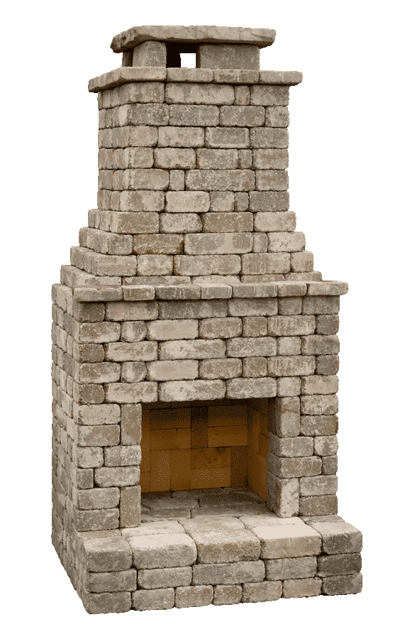 Diy Outdoor Fireplace Kit Princeton, Outdoor Fireplace Brick Kit